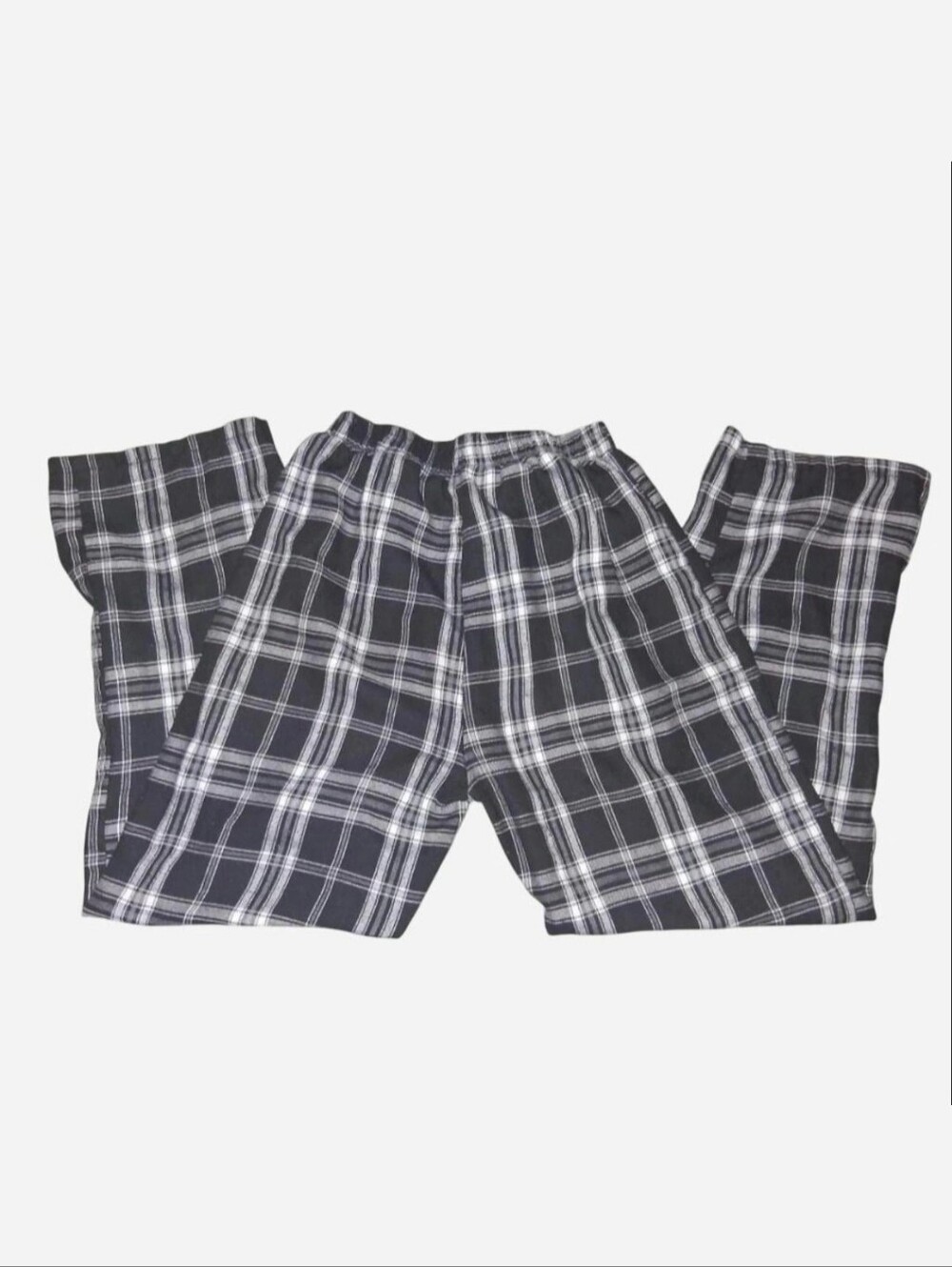 XS-S | black and white plaid flannel pajama pants